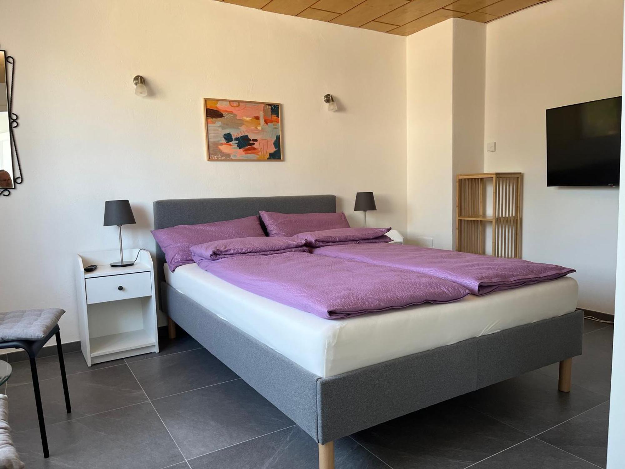 Apartment 100 Qm Im Weindorf - Balkon/Garage Aspisheim エクステリア 写真